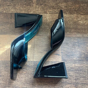 Nine West Womens Yougo Sandal Black Heels